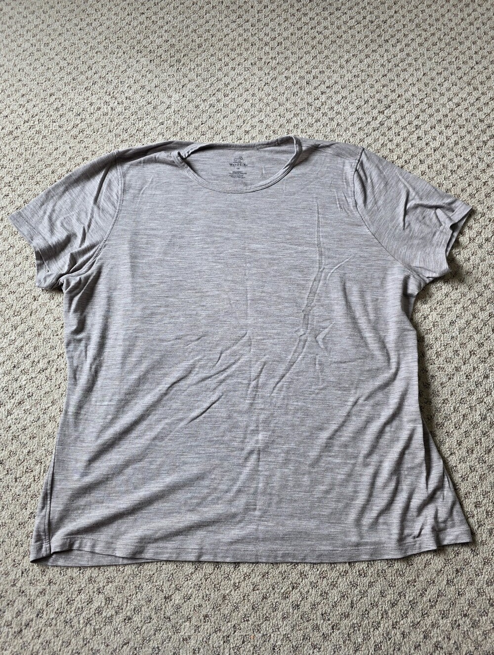 Woolx Merino Blend Everyday Women's Short Sleeve Crew Tee in Light Brown